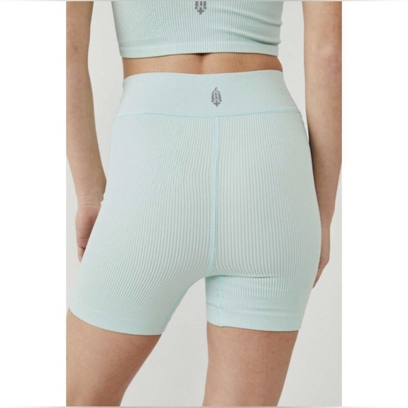 FREE People FP Movement Free Throw Short Turquoise Mint - Picture 2 of 5